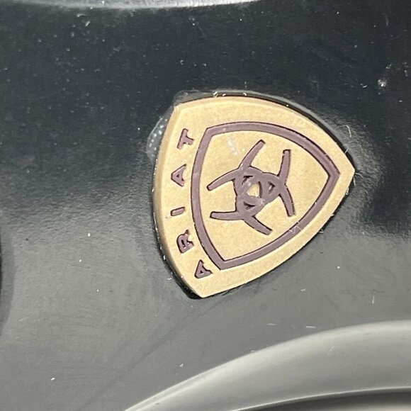 Ariat Women’s Kickback Leather Clogs Suede Heel Cup Boho Cowgirl Black Size 7 B - Picture 7 of 10